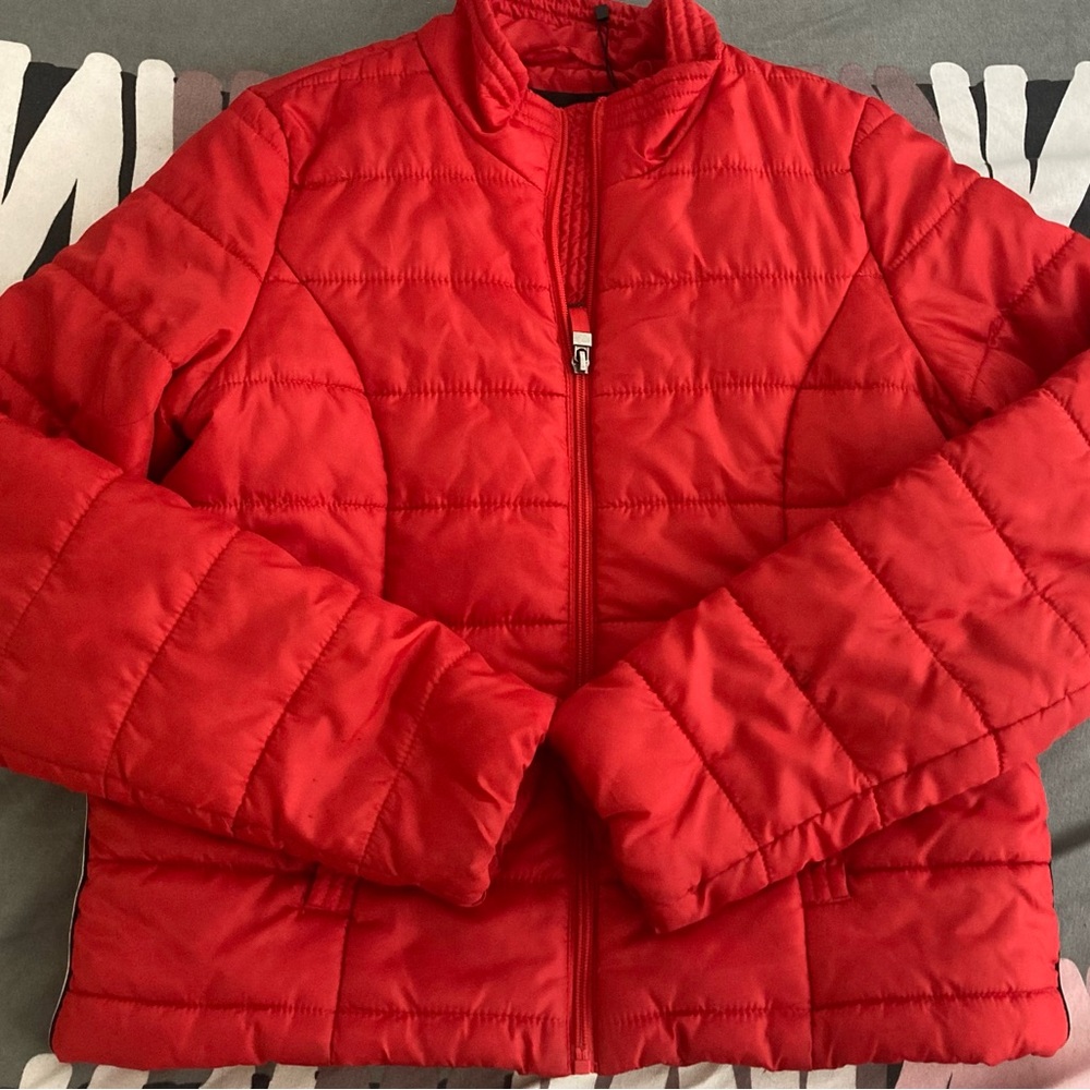 Red Quilted Jacket